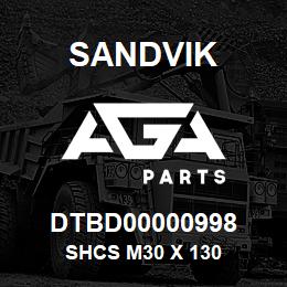 DTBD00000998 Sandvik SHCS M30 X 130 | AGA Parts
