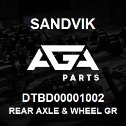 DTBD00001002 Sandvik REAR AXLE & WHEEL GRP *GROUP REF | AGA Parts
