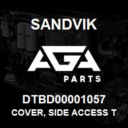 DTBD00001057 Sandvik COVER, SIDE ACCESS TS495 | AGA Parts