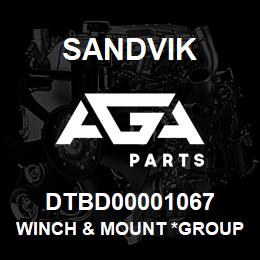DTBD00001067 Sandvik WINCH & MOUNT *GROUP REFERENCE | AGA Parts