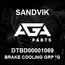 DTBD00001069 Sandvik BRAKE COOLING GRP *GROUP REF | AGA Parts