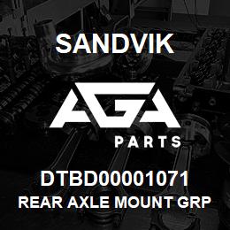 DTBD00001071 Sandvik REAR AXLE MOUNT GRP *GROUP REF | AGA Parts