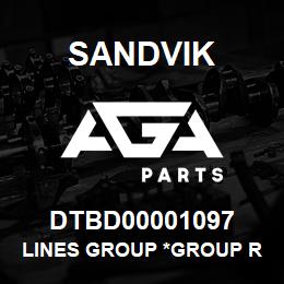 DTBD00001097 Sandvik LINES GROUP *GROUP REFERENCE | AGA Parts