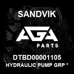 DTBD00001105 Sandvik HYDRAULIC PUMP GRP *GROUP REF | AGA Parts