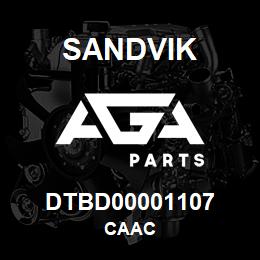 DTBD00001107 Sandvik CAAC | AGA Parts