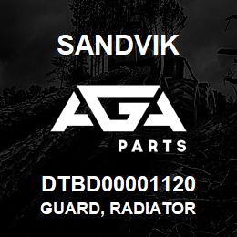 DTBD00001120 Sandvik GUARD, RADIATOR | AGA Parts