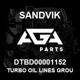 DTBD00001152 Sandvik TURBO OIL LINES GROUP *GROUP REF* | AGA Parts