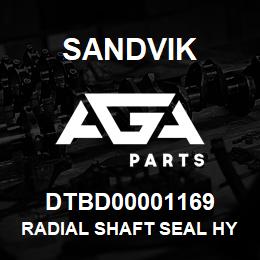DTBD00001169 Sandvik RADIAL SHAFT SEAL HYDROLIC FAN PUMP | AGA Parts