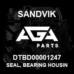 DTBD00001247 Sandvik SEAL, BEARING HOUSING | AGA Parts