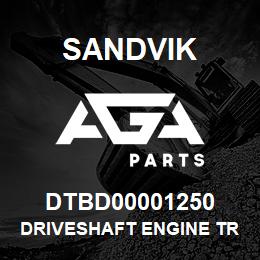 DTBD00001250 Sandvik DRIVESHAFT ENGINE TRANSMISSION DRIVE | AGA Parts