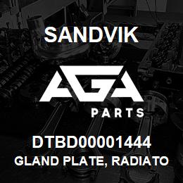 DTBD00001444 Sandvik GLAND PLATE, RADIATOR PACKAGE | AGA Parts