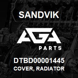 DTBD00001445 Sandvik COVER, RADIATOR | AGA Parts