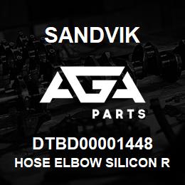 DTBD00001448 Sandvik HOSE ELBOW SILICON RADIATOR | AGA Parts