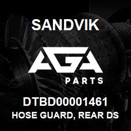 DTBD00001461 Sandvik HOSE GUARD, REAR DS TS495 | AGA Parts