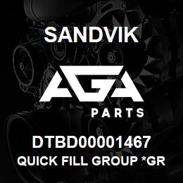 DTBD00001467 Sandvik QUICK FILL GROUP *GROUP REFERENCE | AGA Parts