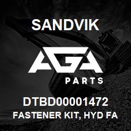 DTBD00001472 Sandvik FASTENER KIT, HYD FAN PUMP GROUP | AGA Parts