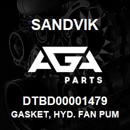 DTBD00001479 Sandvik GASKET, HYD. FAN PUMP GROUP | AGA Parts