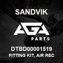 DTBD00001519 Sandvik FITTING KIT, AIR RECEIVER GROUP | AGA Parts