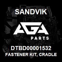 DTBD00001532 Sandvik FASTENER KIT, CRADLE MTG GROUP | AGA Parts