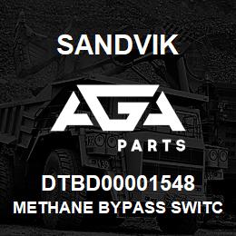 DTBD00001548 Sandvik METHANE BYPASS SWITCH *GROUP REF | AGA Parts