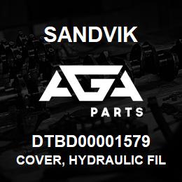 DTBD00001579 Sandvik COVER, HYDRAULIC FILL PUMP | AGA Parts