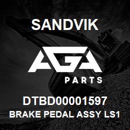 DTBD00001597 Sandvik BRAKE PEDAL ASSY LS151 | AGA Parts