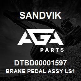 DTBD00001597 Sandvik BRAKE PEDAL ASSY LS151 | AGA Parts