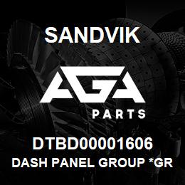 DTBD00001606 Sandvik DASH PANEL GROUP *GROUP REFERENCE | AGA Parts