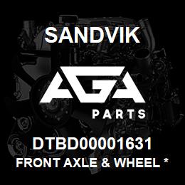DTBD00001631 Sandvik FRONT AXLE & WHEEL *GROUP REF | AGA Parts