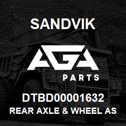 DTBD00001632 Sandvik REAR AXLE & WHEEL ASSY *GROUP REF | AGA Parts