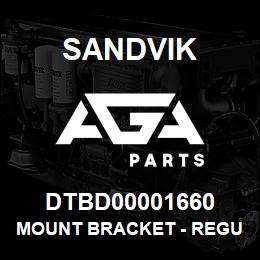 DTBD00001660 Sandvik MOUNT BRACKET - REGULATOR, LS151 | AGA Parts