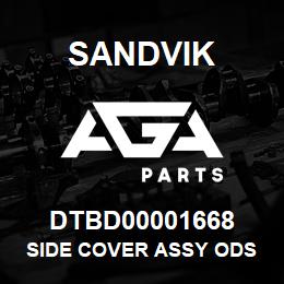 DTBD00001668 Sandvik SIDE COVER ASSY ODS FRONT *GROUP R | AGA Parts