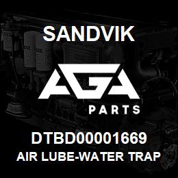 DTBD00001669 Sandvik AIR LUBE-WATER TRAP GRP *GROUP REF | AGA Parts