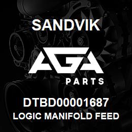 DTBD00001687 Sandvik LOGIC MANIFOLD FEED ROTATION | AGA Parts