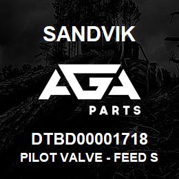 DTBD00001718 Sandvik PILOT VALVE - FEED SELECT ROOF BOLT | AGA Parts