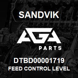 DTBD00001719 Sandvik FEED CONTROL LEVEL | AGA Parts