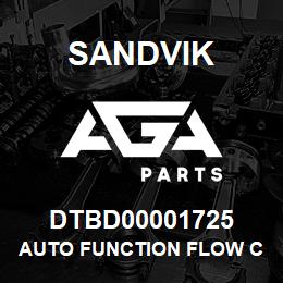 DTBD00001725 Sandvik AUTO FUNCTION FLOW CONTROL | AGA Parts