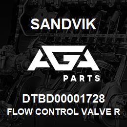 DTBD00001728 Sandvik FLOW CONTROL VALVE ROT/T/JACK | AGA Parts