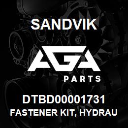 DTBD00001731 Sandvik FASTENER KIT, HYDRAULIC PUMP GROUP | AGA Parts