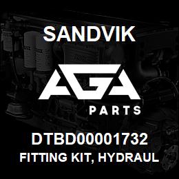 DTBD00001732 Sandvik FITTING KIT, HYDRAULIC PUMP GROUP | AGA Parts