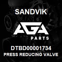 DTBD00001734 Sandvik PRESS REDUCING VALVE - REV THR ROOF | AGA Parts