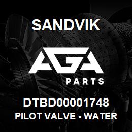 DTBD00001748 Sandvik PILOT VALVE - WATER SEL | AGA Parts