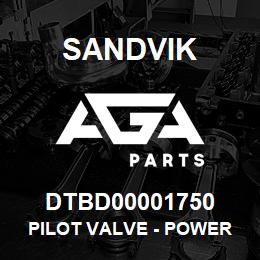DTBD00001750 Sandvik PILOT VALVE - POWER OFF AUTO | AGA Parts
