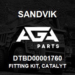 DTBD00001760 Sandvik FITTING KIT, CATALYTIC PURIFIER GRP | AGA Parts