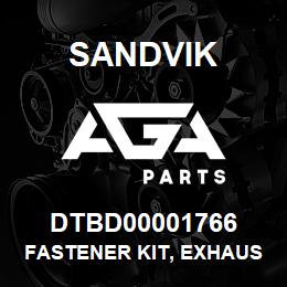 DTBD00001766 Sandvik FASTENER KIT, EXHAUST THRU PIPE | AGA Parts