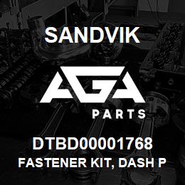 DTBD00001768 Sandvik FASTENER KIT, DASH PANEL GROUP LS151 | AGA Parts