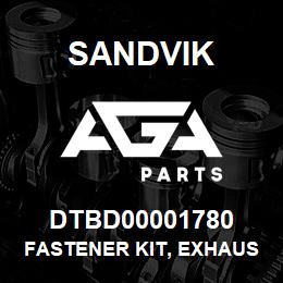 DTBD00001780 Sandvik FASTENER KIT, EXHAUST MANIFOLD | AGA Parts