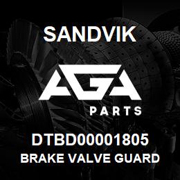 DTBD00001805 Sandvik BRAKE VALVE GUARD | AGA Parts