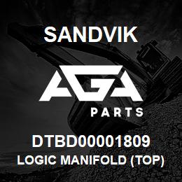 DTBD00001809 Sandvik LOGIC MANIFOLD (TOP) AUX FUNCTIONS | AGA Parts