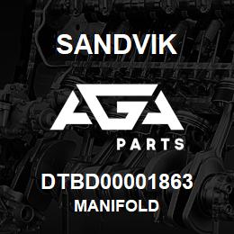 DTBD00001863 Sandvik MANIFOLD | AGA Parts